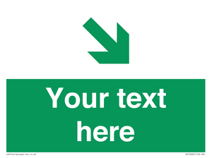 Custom Safe condition: Green Down right arrow